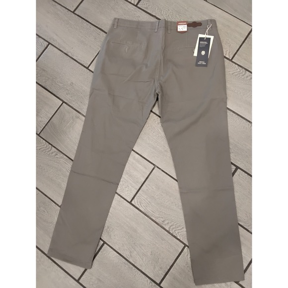 Aiopeson Premium Goods Mens Chino Pants Gray Khaki Stretch Cotton Size 38 NWT - Picture 4 of 5